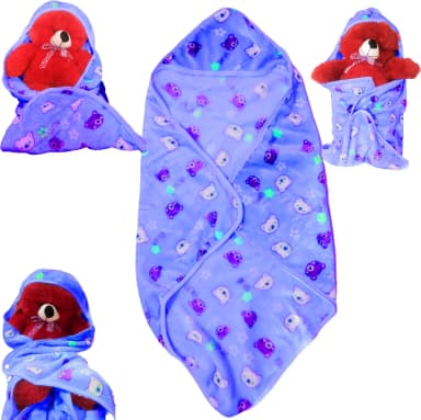 Hooded Nursery Sleeping Bag with Zipper - Cotton Sleep Sack - view 1