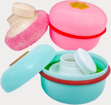 Baby Powder Puff Holder with Container - Combo Pack of 2 - view 1